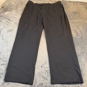 AXIST Dress Pants Mens 36x29 Black Flat Front Straight Leg Poly Rayon Blend